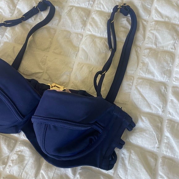 Agent Provocateur Blue Swim Bra with Underwire - Picture 2 of 8